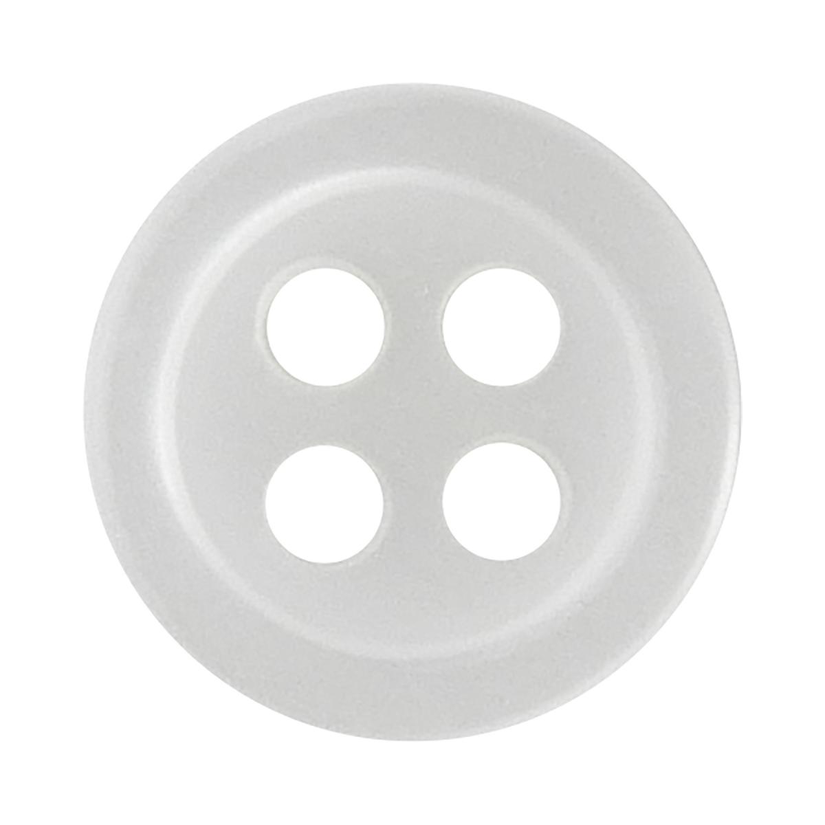 乐天商城 - 貝調シャツボタン 4つ穴 8mm 白 【8個入り】