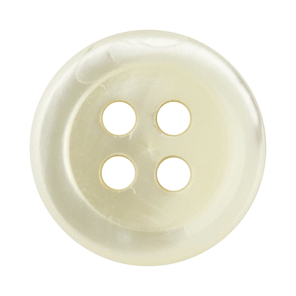 Shell Button - 貝ボタン 4つ穴 10mm 高瀬貝 【6個入り】