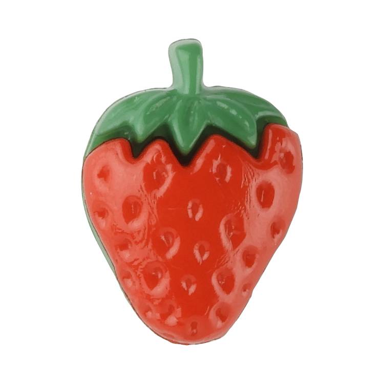 モチーフボタン 足つき 18mm いちご 【3個入り】