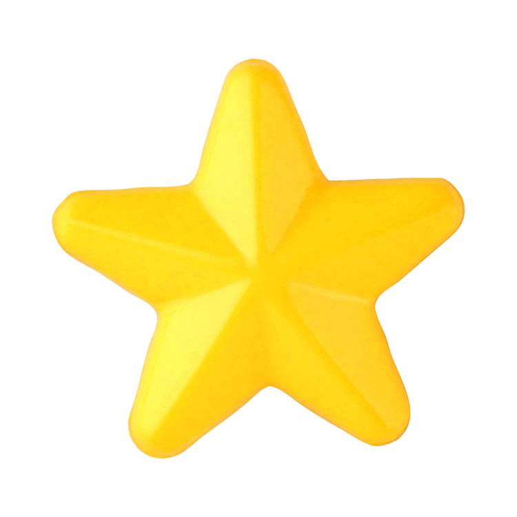 モチーフボタン 足つき 16mm スター 【3個入り】