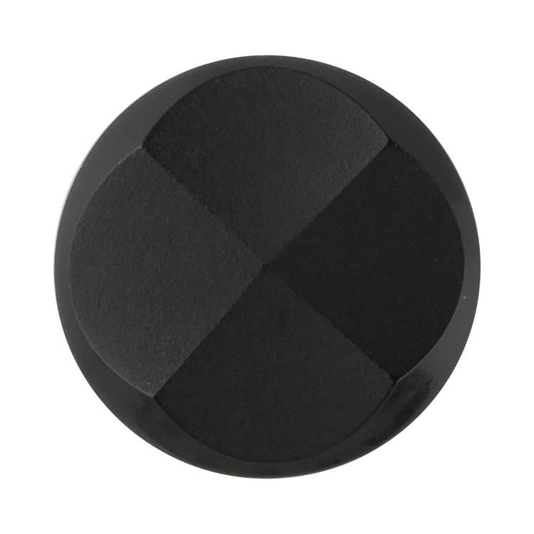 Dressmaking Materials - フォーマルボタン カット入り 裏穴 18mm 黒 【3個入り】