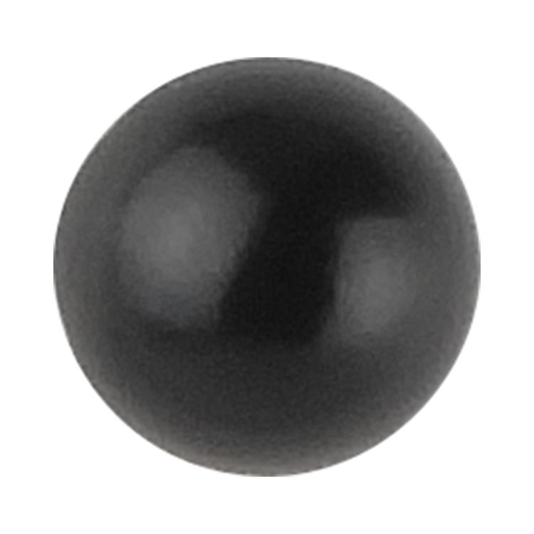 Button - 目玉ボタン 山高型 足つき 4mm 黒 【14個入り】