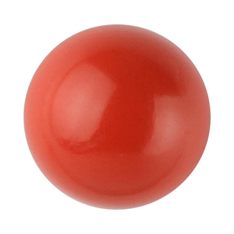 目玉ボタン 山高型 足つき 18mm 赤 【4個入り】