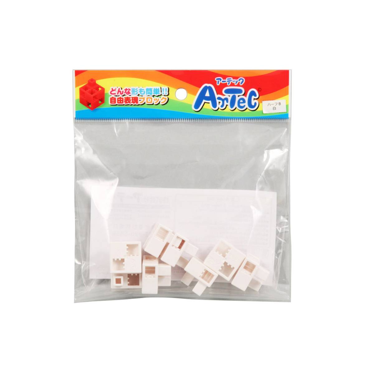Artecブロック ハーフB 8P 白