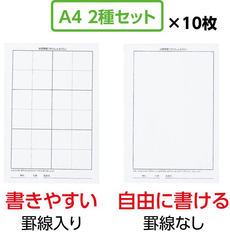 水書紙セット A4 2枚組（不織布）（10枚セット）