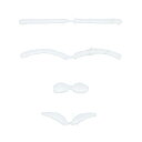 ぬいフェイスワッペンS まゆげアソート ホワイト