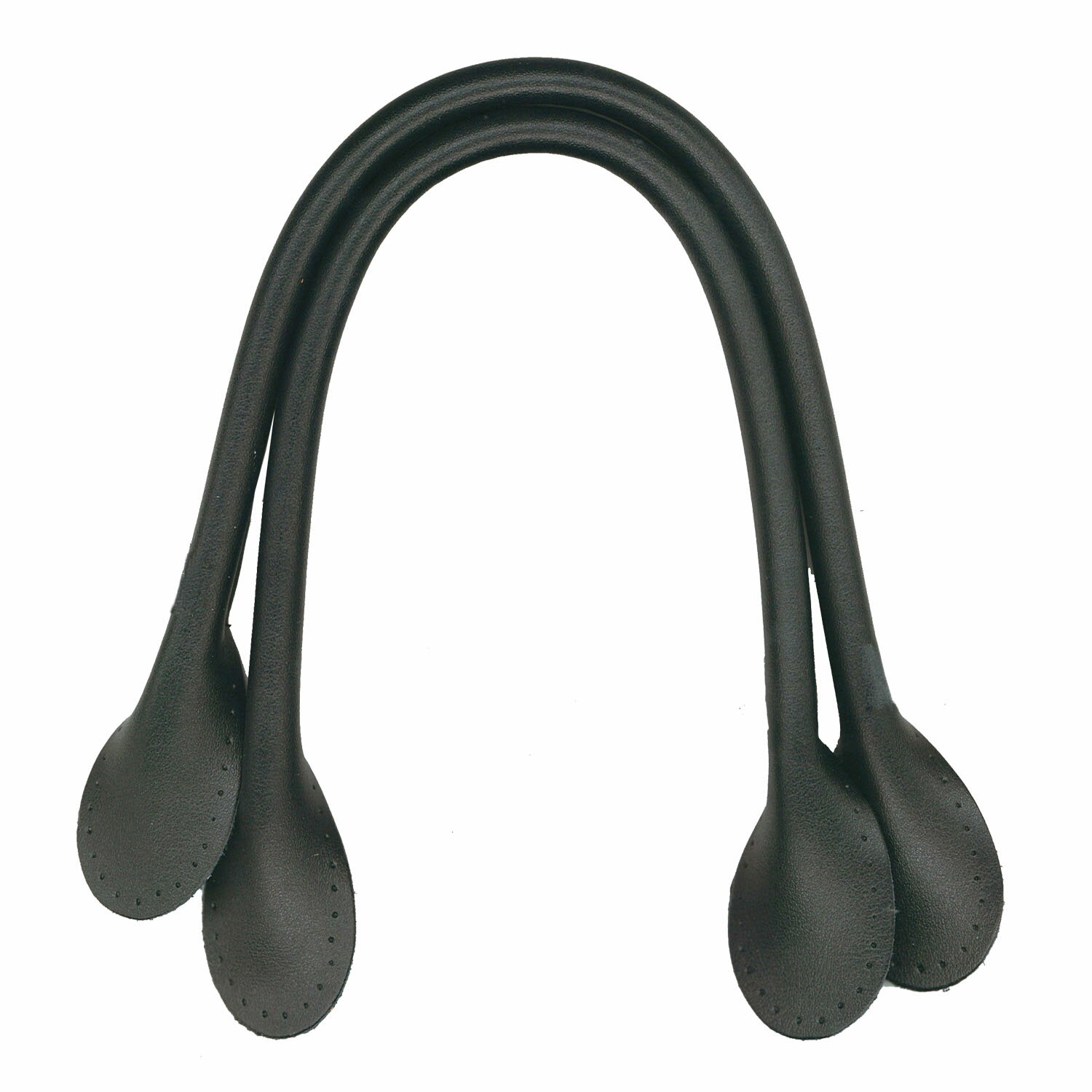 ベーシックハンドル レザー持ち手 S 1組（2本入り） 黒/ベージュ/茶