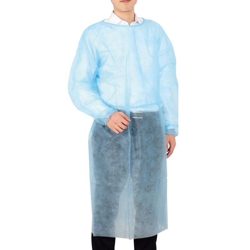 乐天商城 - 不織布ガウン ブルー（10枚入）