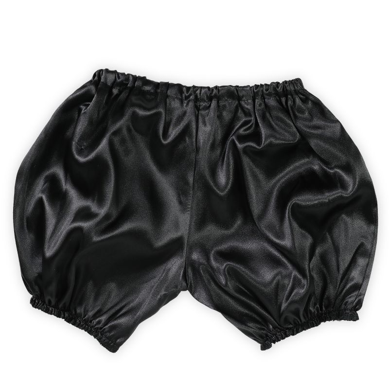 乐天商城 - ソフトサテン かぼちゃパンツ Jサイズ 黒