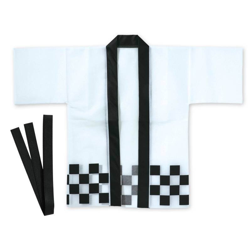 商品の説明 ⇒ 他のハッピ/はっぴ/法被を探す 商品説明：定番市松デザインで華やかに！お祭りやイベントに！定番の市松柄をデザインしたカラーハッピです。軽量で通気性の良い不織布素材を使用しており、長時間でもむれにくく快適に着用できます。カラーが豊富なので、クラスやチーム、グループごとに色分けできます。運動会、発表会、イベントなど幅広いシーンで使えます。小学校高学年〜中学生向けのサイズです。ハッピ 不織布ハッピ 祭り 市松柄 白 ホワイト 衣装 Sサイズ 子ども用 法被 半被 イベント用衣装 伝統柄 文化祭 学園祭 和柄 コスチューム 着やすい 軽量 定番 チーム衣装 ダンス 踊り用 コスプレ 不織布 祭衣装 男女兼用 小学校 小学生 高学年 中学校 中学生 応援団 イベント 企業 催し物 施設 注意:お使いのモニター設定、お部屋の照明等により実際の商品と色味が異なる場合がございます。商品サイズ（単位mm)：ハッピ：約1060×730mm (袖幅260mm、身幅570mm)、帯：約1400×30mmセット内容：ハッピ×1、帯×1重量（g）：123材質：不織布 (ポリプロピレン)包装形態：袋入り販売単位：枚生産国：中国パーティ・イベント衣装・コスチューム・ワークショップ・宴会・知育・おもちゃ・工作・自由研究・子供会・宿題・学校教材・教育・運動会・発表会・キット・備品・クラフト・アーテック/Artec 激安手芸用品通販店ウイングスだからできる問屋価格です ※工場からのお取り寄せになりますので、ご注文が確定してもタイミングにより売り切れ・入荷待ち状態である場合がございます。 ※お使いのディスプレイや環境によって画像のお色と異なる場合がございます。予めご了承お願いします。 ご注意 ※工場からのお取り寄せになりますので、ご注文が確定してもタイミングにより売り切れ・入荷待ち状態である場合がございます。 ※お使いのディスプレイや環境によって画像のお色と異なる場合がございます。予めご了承お願いします。