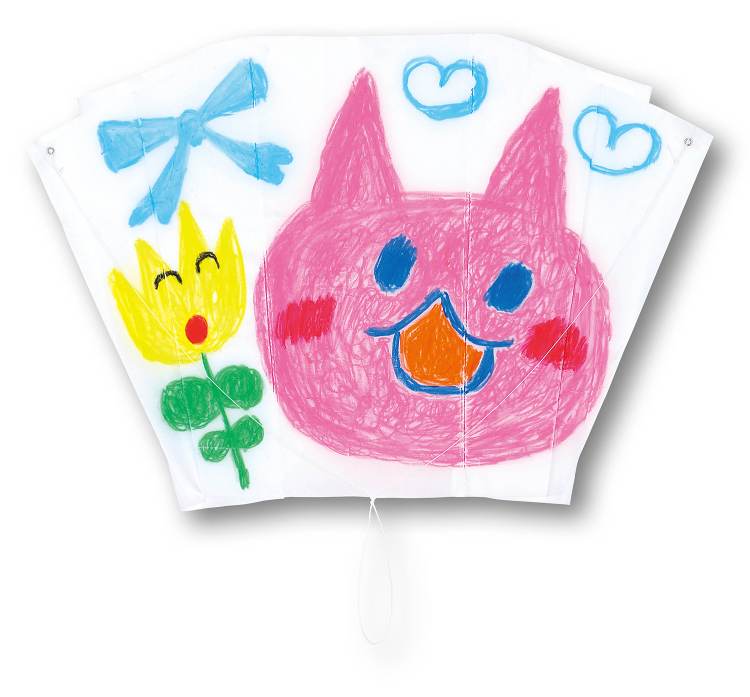 ATぐにゃぐにゃ凧 ほねなし（オレンジ糸）