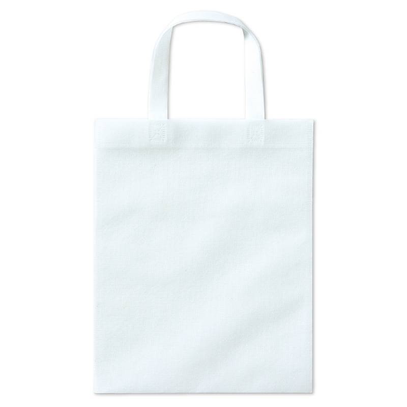 不織布バッグ A4 フラット 白