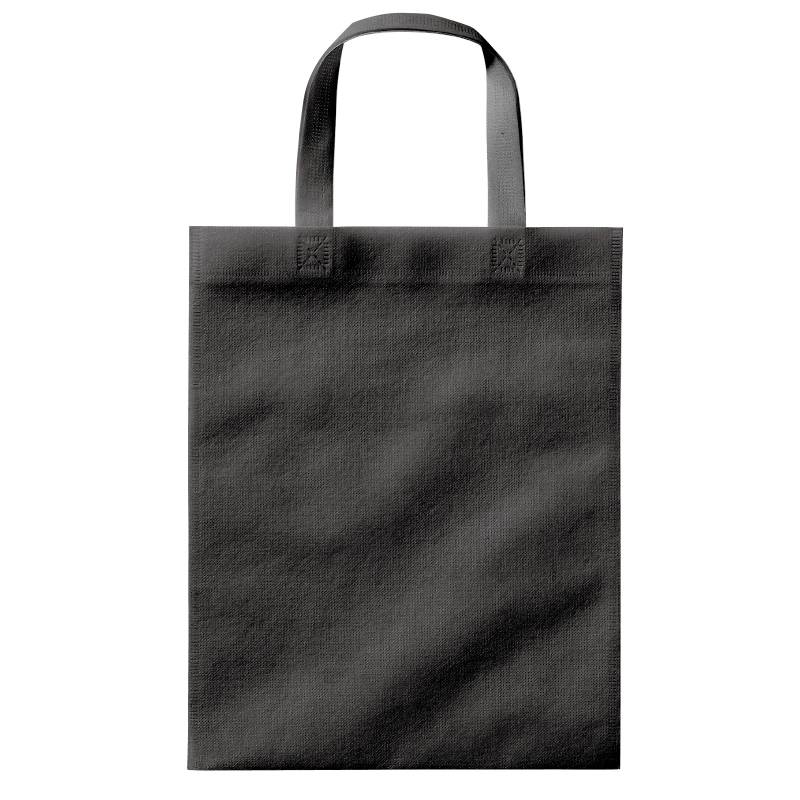 不織布バッグ A4 フラット 黒