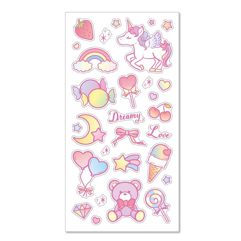 貼紙 - 透明デコシール ファンシー