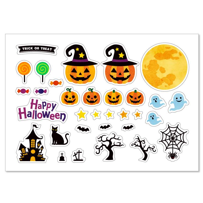 透明デコシール ハロウィン