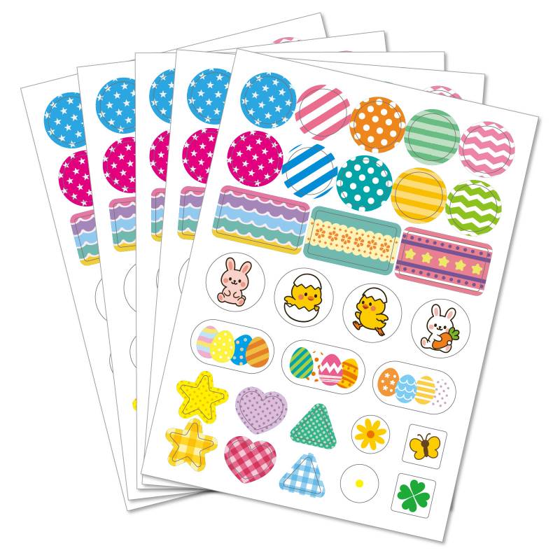 乐天商城 - 透明デコシール イースターエッグ5枚組