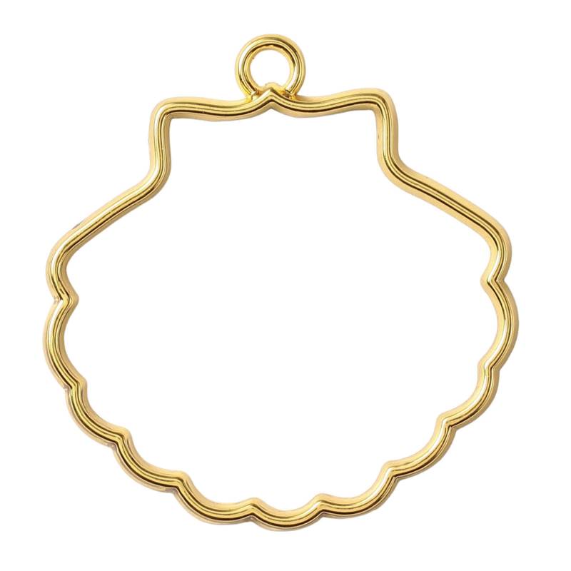 乐天商城 - クラフト素材 空枠ゴールド シェル