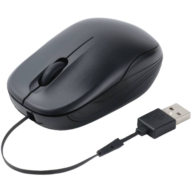 乐天商城 - リール式静音有線マウス