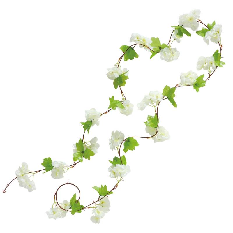 乐天商城 - フラワーガーランド 2.3m ホワイトイエロー