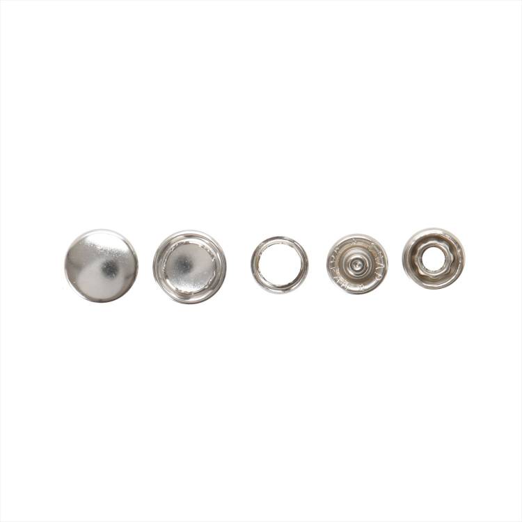 アメリカンホック 10mm ニッケル 6組入り 打ち具付き カネエム