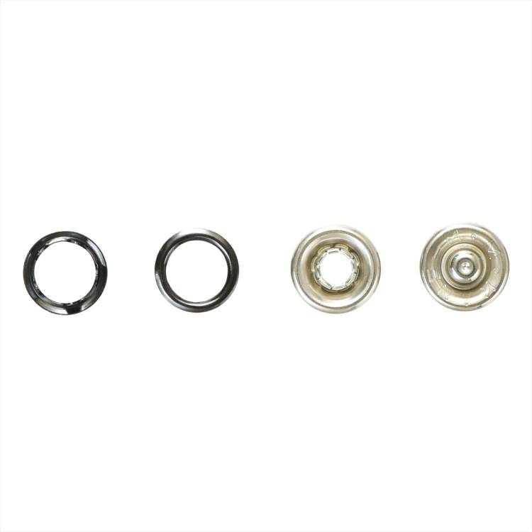 乐天商城 - リングスナップ 打具付 直径10mm 黒ニッケル 6組入り 打ち具付き カネエム