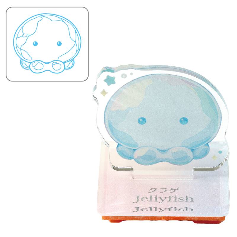樂天商城 - GYUNYU アクリルスタンドスタンプ クラゲ