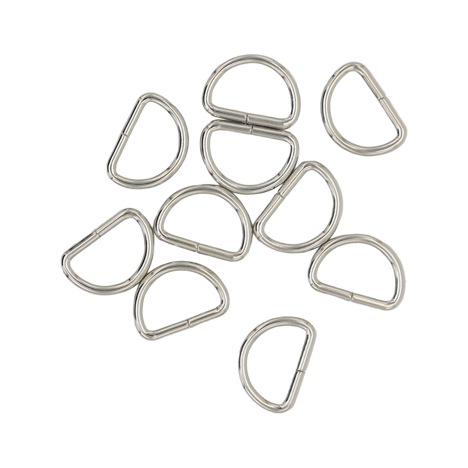 乐天商城 - Dカン 線径2mm×内径12mm巾 ニッケル【10ヶ入り】