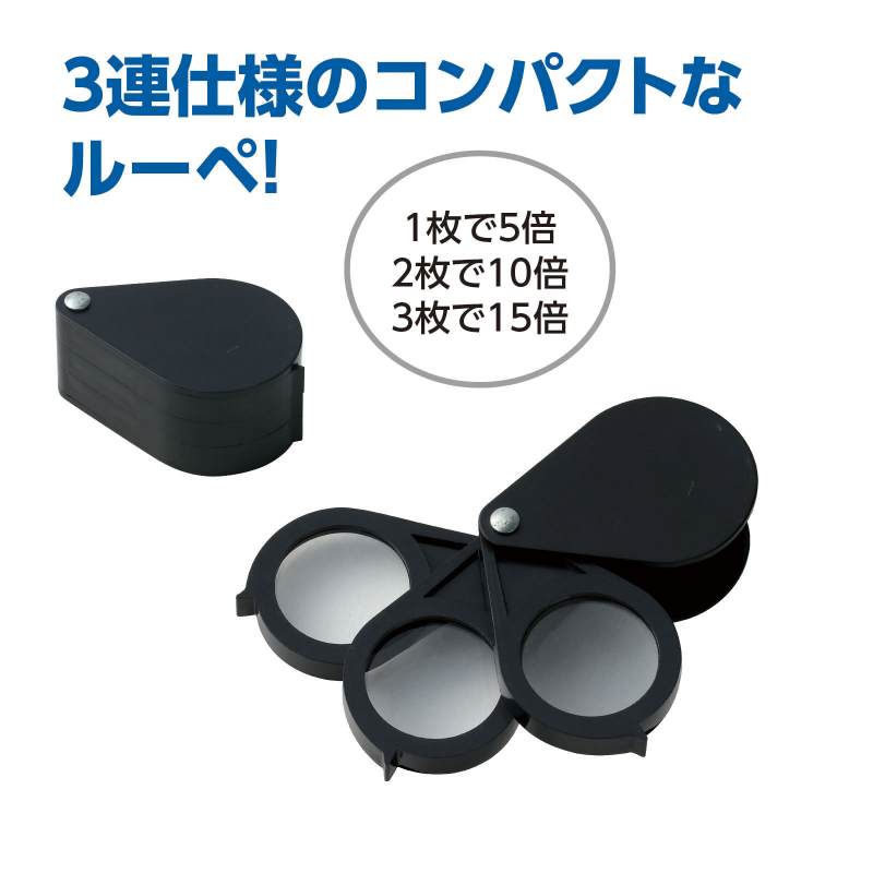 繰り出し3連ルーペ