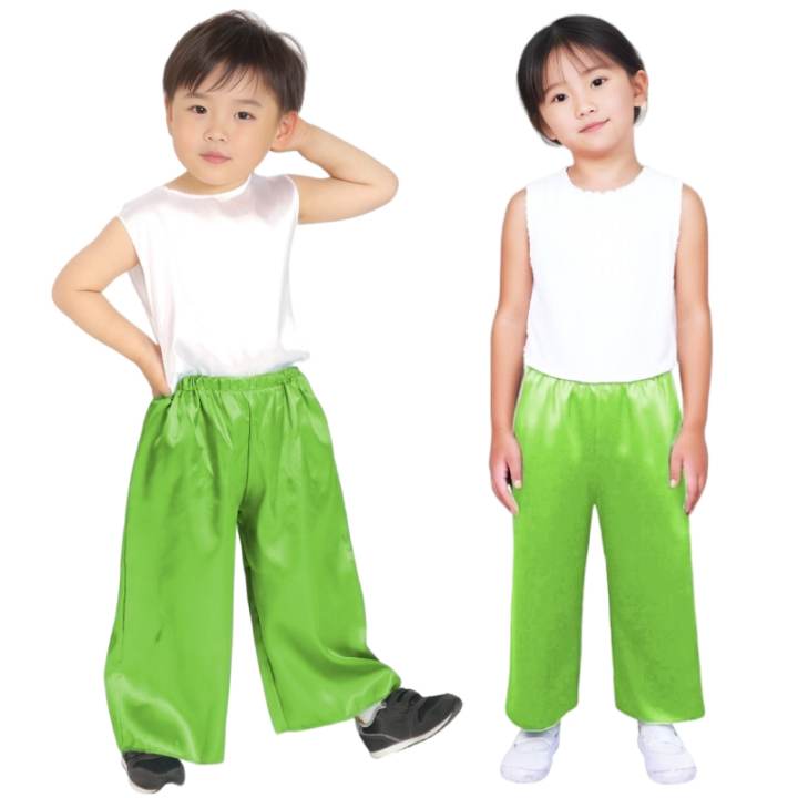 ソフトサテンズボンC 黄緑