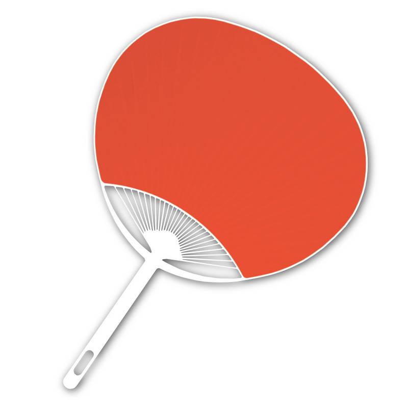 カラーうちわ 赤