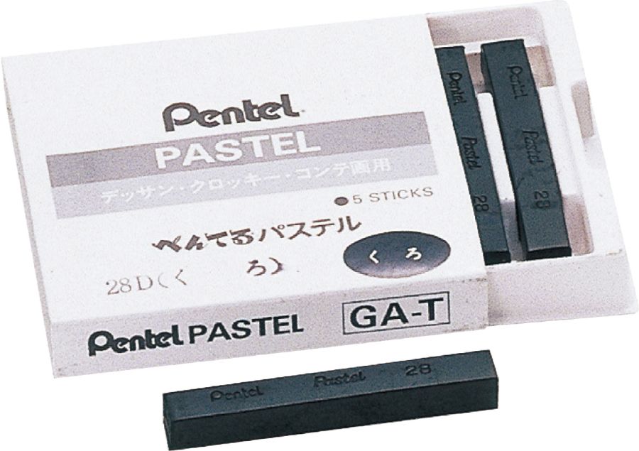 ぺんてるコンテパステル黒1本
