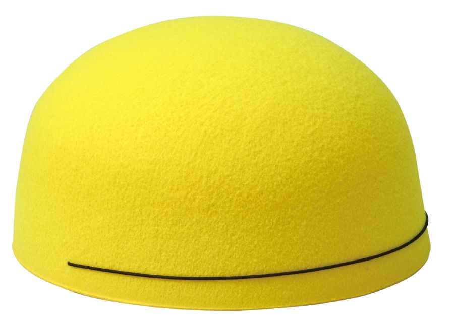 フェルト帽子黄...