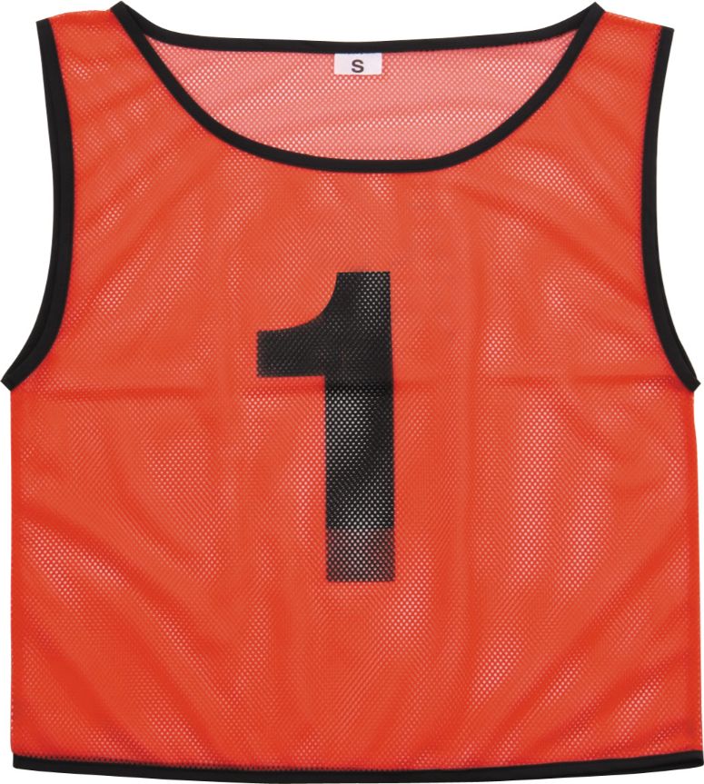 乐天商城 - チームベスト/ビブス 小（1〜10）赤