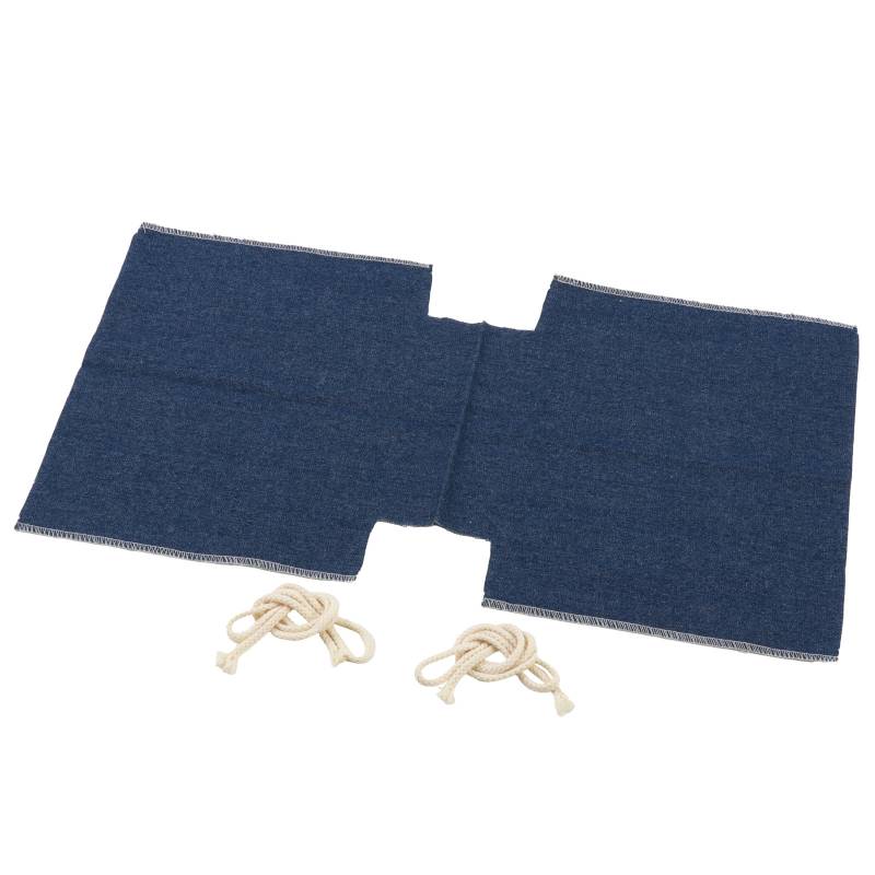 手作りデニム巾着 中