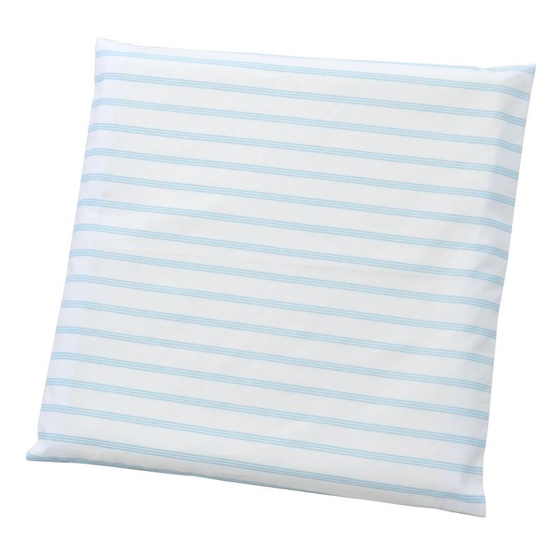 基礎縫いクッション 青ストライプ