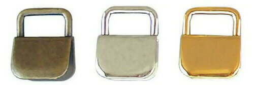 乐天商城 - 【10個入】 くわえ金具 角型 10mm幅 【3色展開】