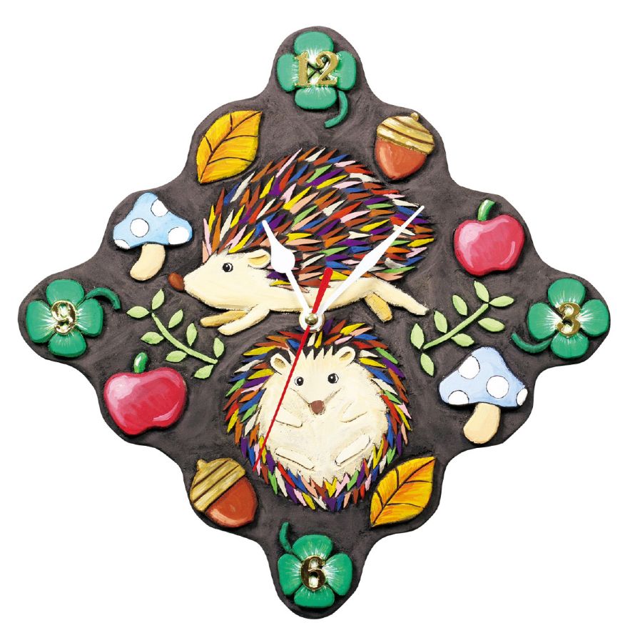 黒彫板時計　　クォーツ時計B付