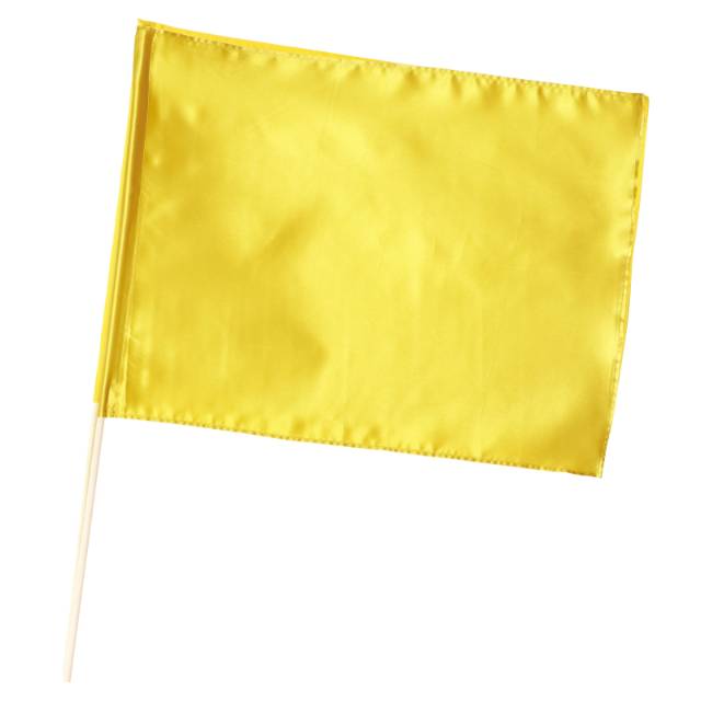乐天商城 - サテン大旗 ゴールド 旗:W59×H44cm 旗竿:75cm（φ9mm）