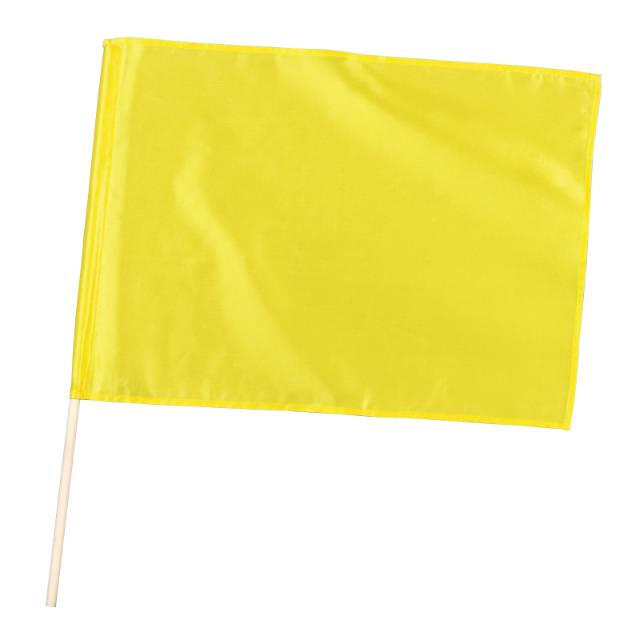 乐天商城 - サテン中旗 ゴールド 旗:W50×H36cm 旗竿:57cm（φ12mm）