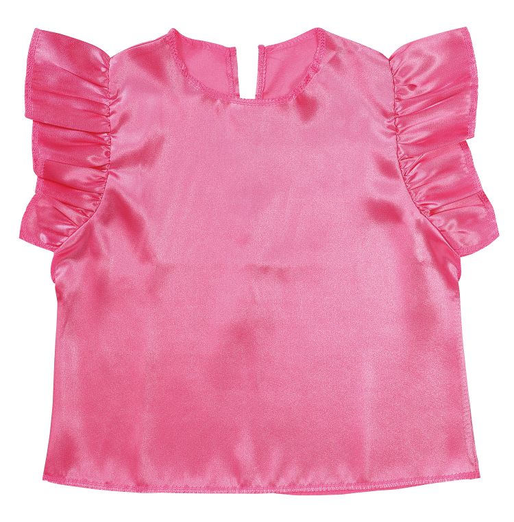 商品の説明 ⇒ 他のクラフト工作用品を見る 商品説明：袖にフリルが付いた着脱カンタンなスリット入りサテンシャツ！商品サイズ（単位mm)：着丈：400mm、身幅：380mmセット内容：本体×1重量（g）：40g材質：ポリエステル包装形態：PP...