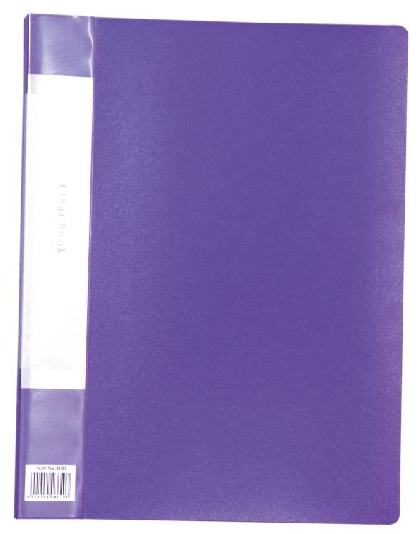 乐天商城 - クリアブックB 厚 A4 20ポケット パープル