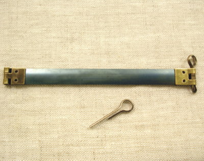 バネ口金　丸型ピン付き　12cm　アンティックゴールド【10本入り】