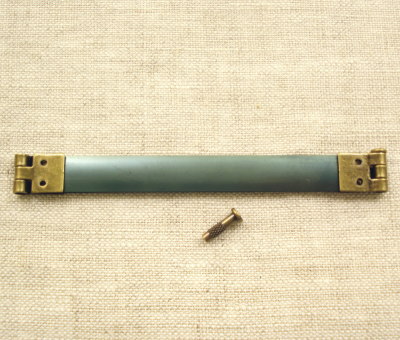 玉付き口金　パール玉　1本入　型紙付　6.5cm×10cm　シルバー　BK-161S　(メール便不可)