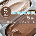 【母の日・父の日にも】無添加 チョコレートジェラート 5個セット