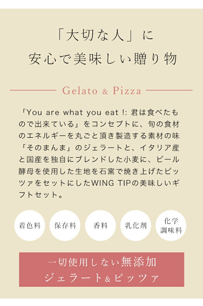 お歳暮・お中元・贈り物　におすすめ！ジェラート5個＋ピッツァ2枚＋ジェラートパフェ3種 アイス ギフト ピザ 3