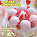 旬のフレッシュいちごから作った苺とクリームチーズのジェラートアイスケーキ