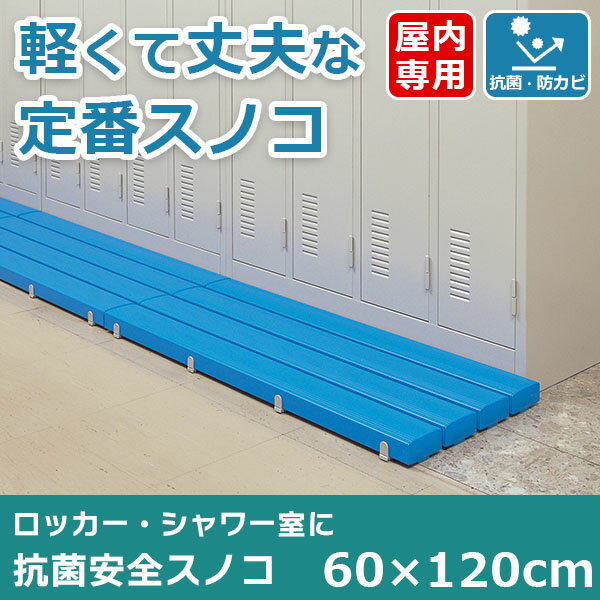 【受注生産品】業務用 すのこ（60×120cm） プラスチック樹脂製 ロング 日本製 抗菌 防カビ剤 屋内用 学校 プール 更…