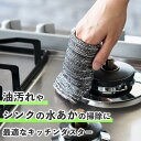 金たわし おしゃれ ステンレスたわし こげとり 焦げ落とし 金属タワシ 台所掃除 フライパン 束子 キッチン用品 ソフト シンク コンロ キッチンスポンジ 洗い...