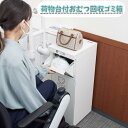 おむつ回収ゴミ箱 ダストボックス 屑入 ごみ箱 ふた付き スリム スタイリッシュ 20L 荷物台 屋内 おむつ オムツ 衛生 トイレ 臭わない バリアフリー 車いす 車椅子 大人 介護 おむつ入れ ベビー 赤ちゃん 荷物置き おしゃれ ユニバーサルデザイン 白 ホワイト(3)