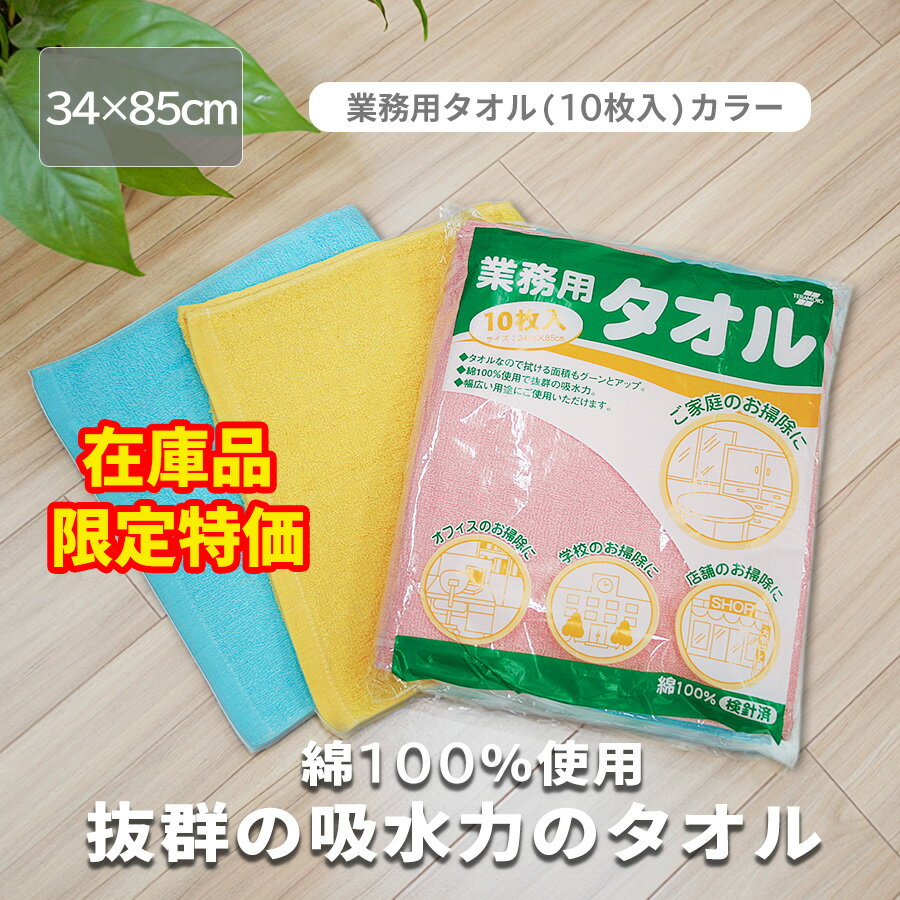 雑巾 ぞうきん 10枚入 業務用タオル 8面折り 綿ぞうきん タオル 綿雑巾 衛生 清掃 清掃用品 掃除 そうじ 大掃除 用品 道具 掃除グッズ 床 床掃除 拭き掃除 乾拭き 水拭き 拭き上げ 学校 病院 会社 オフィス 公共施設 業務用